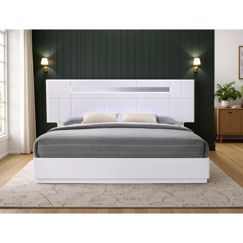 Grand lit blanc Ilsetraut, Grand lit
