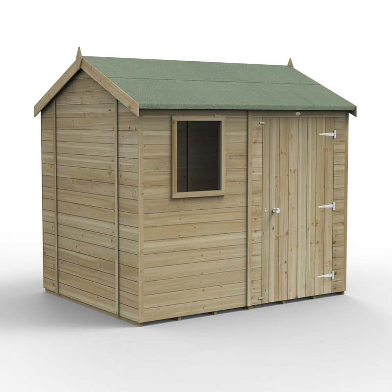Timberdale 8 x 6 Reverse Apex Shed, No