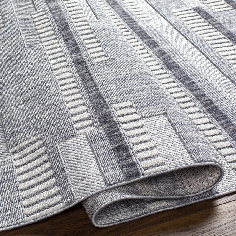 Abstract Indoor Rug, Rectangle 6'7" x 9'
