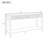 60" Painted Console Table With 3 Drawers-1066156244
