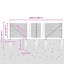 50cm H x 2500cm W Plastic Border Fencing