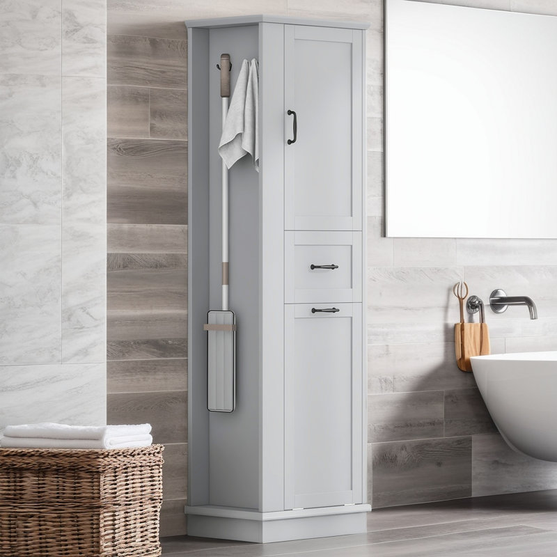 Armoire à linge autoportante, Gris