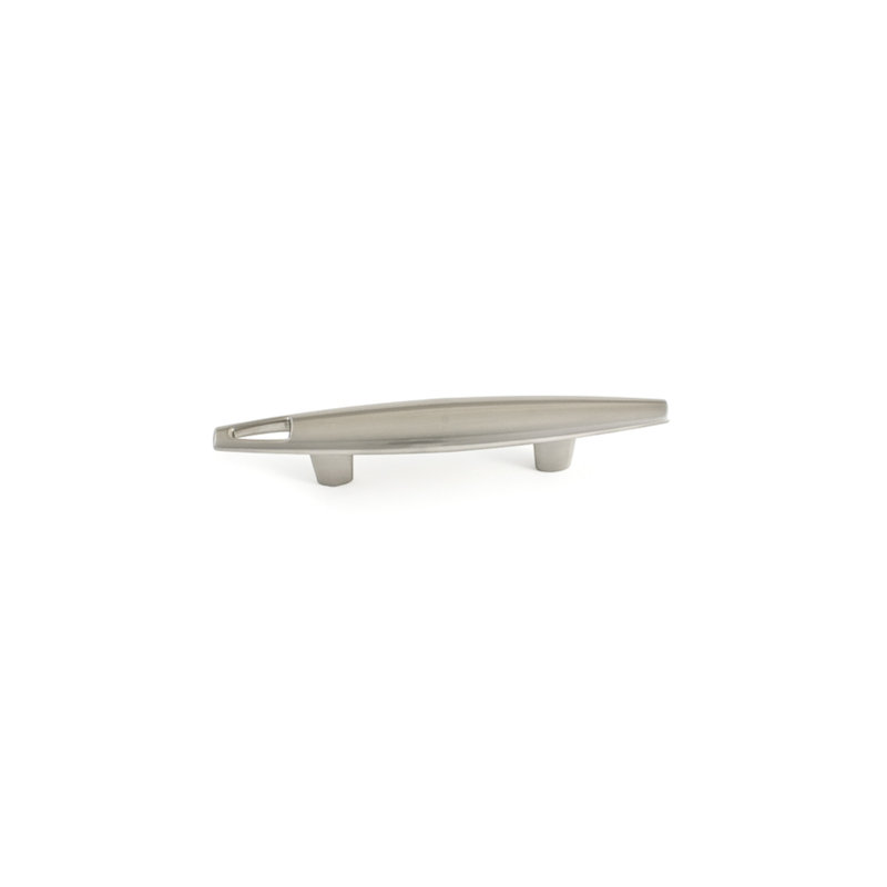 Tribal 3" Center to Center Bar Pull, Satin Nickel
