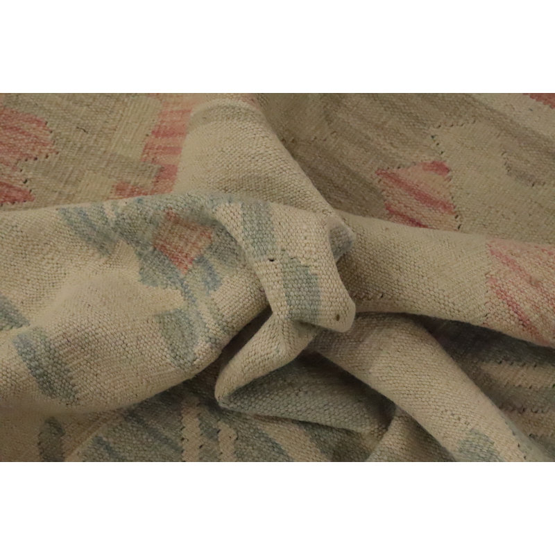Tapis tissé à plat kilim Végétal 6 x 9