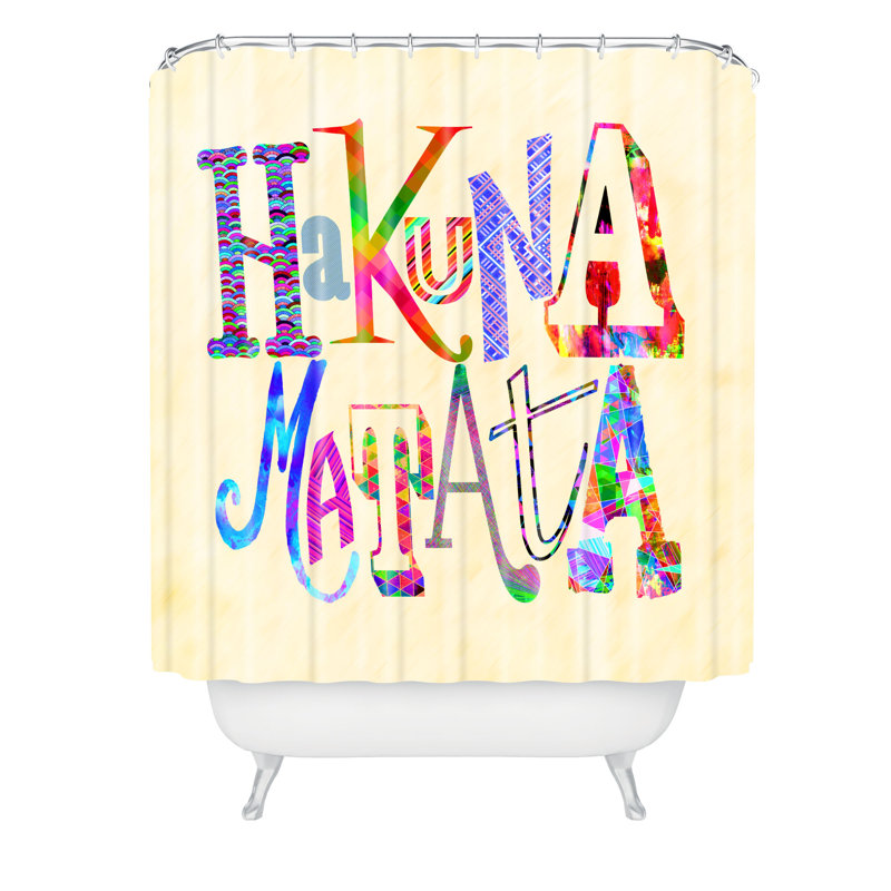 Fimbis Hakuna Matata Single Shower Curtain