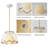 1-Light Boho Rattan Pendant Light