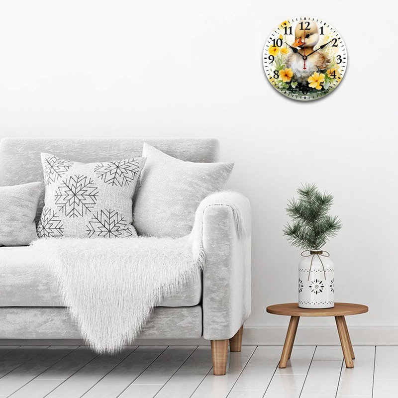 Horloge murale aquarelle