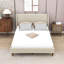 Wood Upholstered Platform Bed with Headboard-1490618747