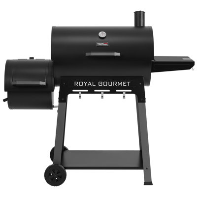 Royal Gourmet 28-Inch Heavy Duty Charcoal Grill with Offset Smoker