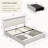 Kendrall Upholstered LED Bed Frame with Storage Drawers & Adjustable Headboard-605931938-605931936