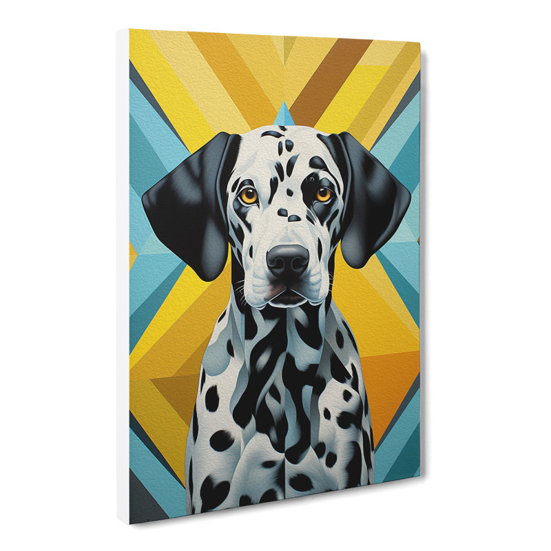 Dalmation Geometric - No Frame Print, 50cm H x 35cm W x 3cm D