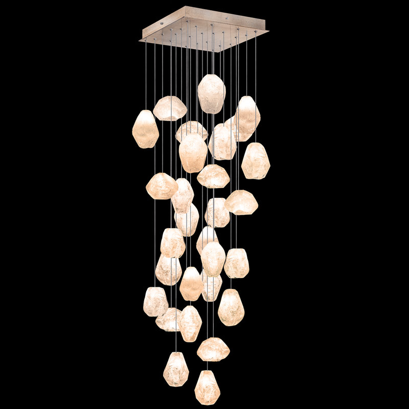 Natural Inspirations 30 - Light Pendant, Gold, Natural Quartz