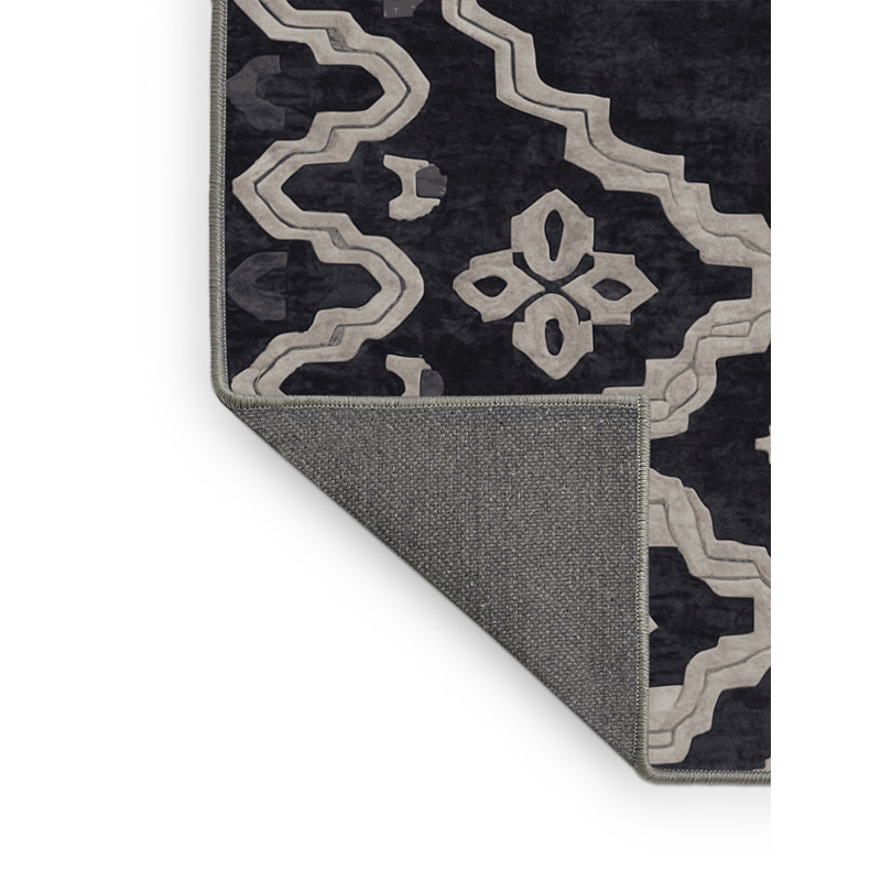 Tapis mauve soyeux et moelleux, Tapis de couloir 2 pi x 5 pi