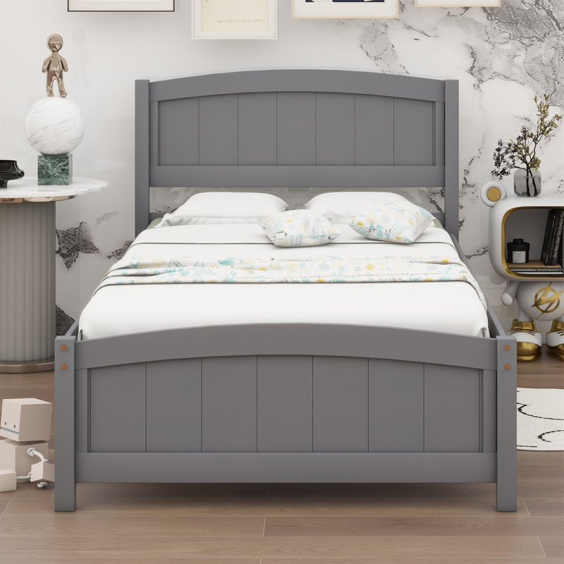 Saruf Platform Bed, Gray