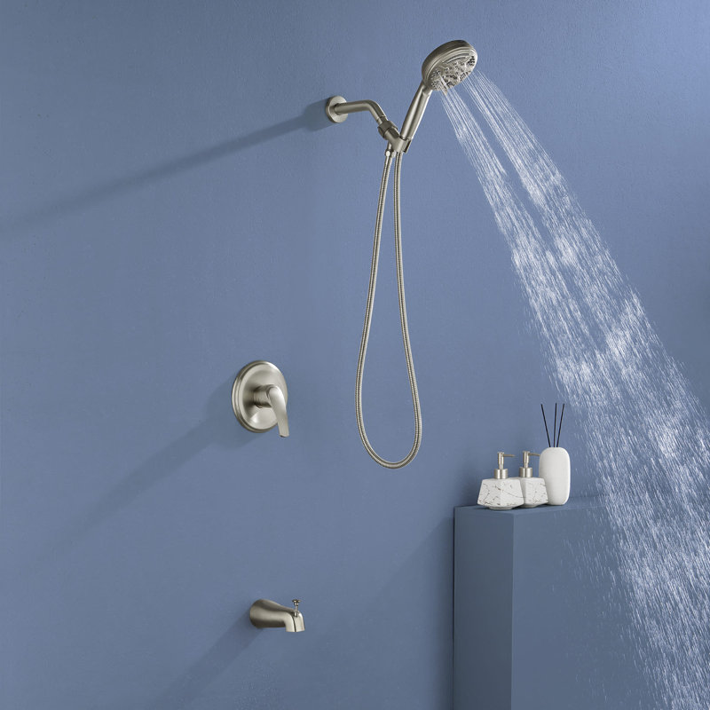 Pressure-Balanced (Temperature Control Only) All-In-One Kit with Rough in-Valve, Brushed Nickel