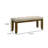 1Pc Tailored Bench Tufted Upholstered Soft Neutral Fabric Luxurious Comfort Modern Wooden Dining Room Furniture