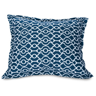 Athens Geometric Outdoor Reversible Throw Pillow