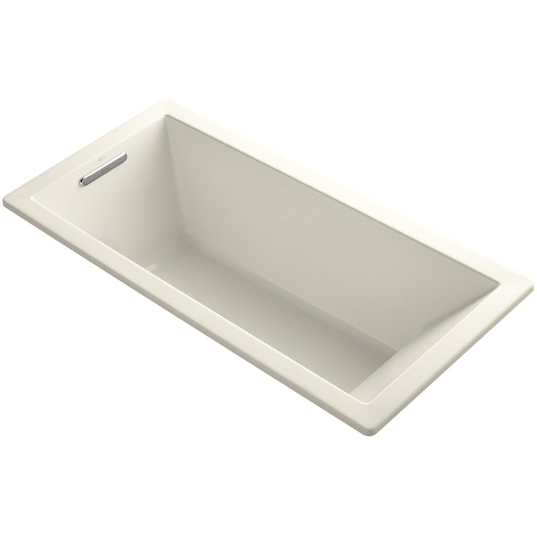 Underscore® Vibracoustic 66" x 32" Drop In Soaking Acrylic Bathtub with Heater