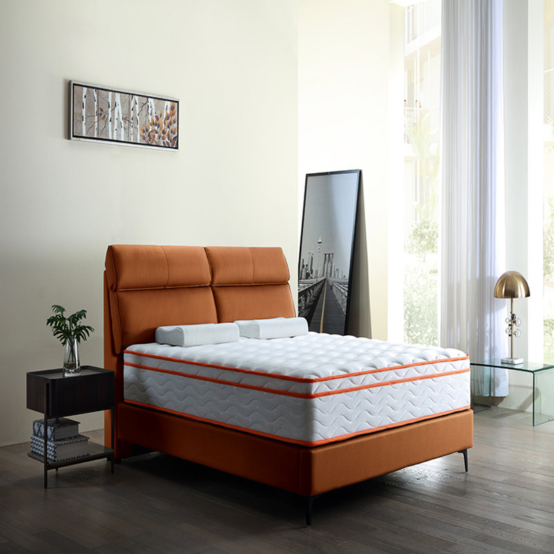 Matelas pour grand lit, 10 pouces dans une boîte, mousse à mémoire de forme et ressorts ensachés, fermeté moyenne, respirant doux, relief avec mousse de gel, ressorts individuels, soutien ferme,