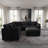 6 - Piece Slipcovered Sectional With Ottoman-1318937031