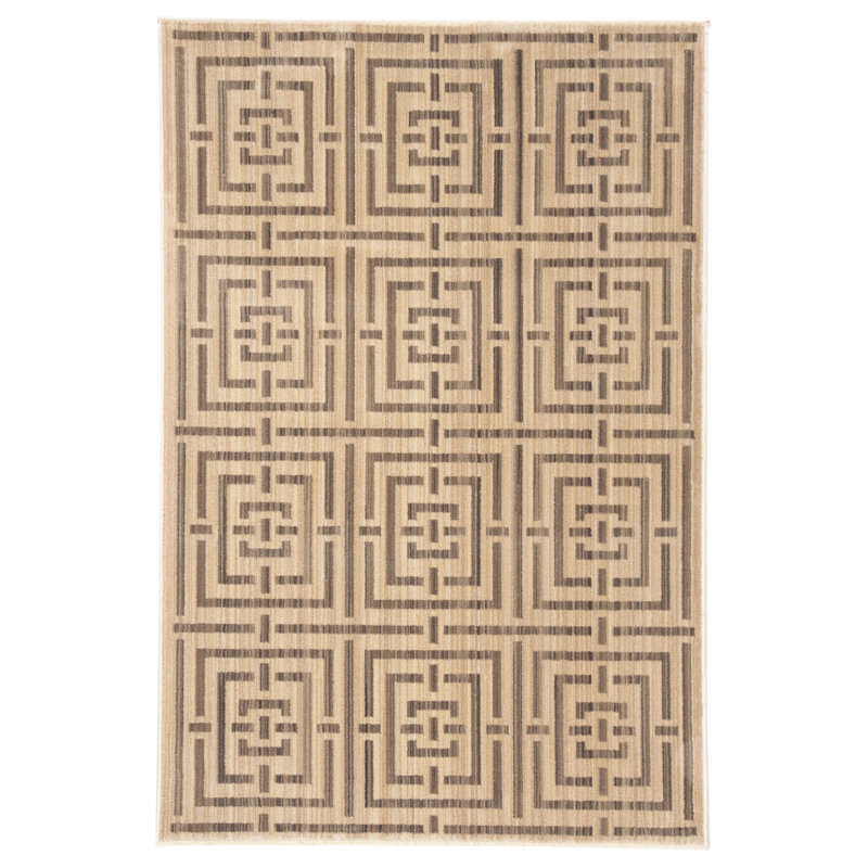 Tapis performance géométrique Sarabia Infinity, Rectangle 5 pi 1 po x 7 pi 6 po