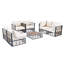 Ensemble de canapé modulaire en métal 7 pièces Modern Minimalist-129106882