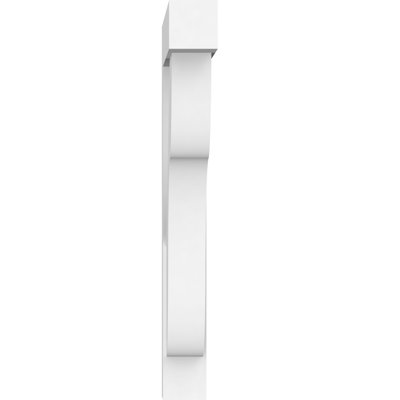 3"W x 20"D x 26"H Standard Carmel Architectural Grade PVC Bracket With Block Ends