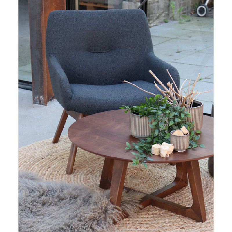 Round Alfrik Solid Colour Area Rug, Round 180cm