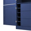 Grande armoire de rangement autoportante de style shaker avec 2 prises de courant, tablettes réglables et tablettes de porte-1035920200