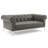 Idyll Tufted Button Upholstered Leather Chesterfield Loveseat-1288000405