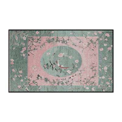 Machine Washable Gray Area Rug