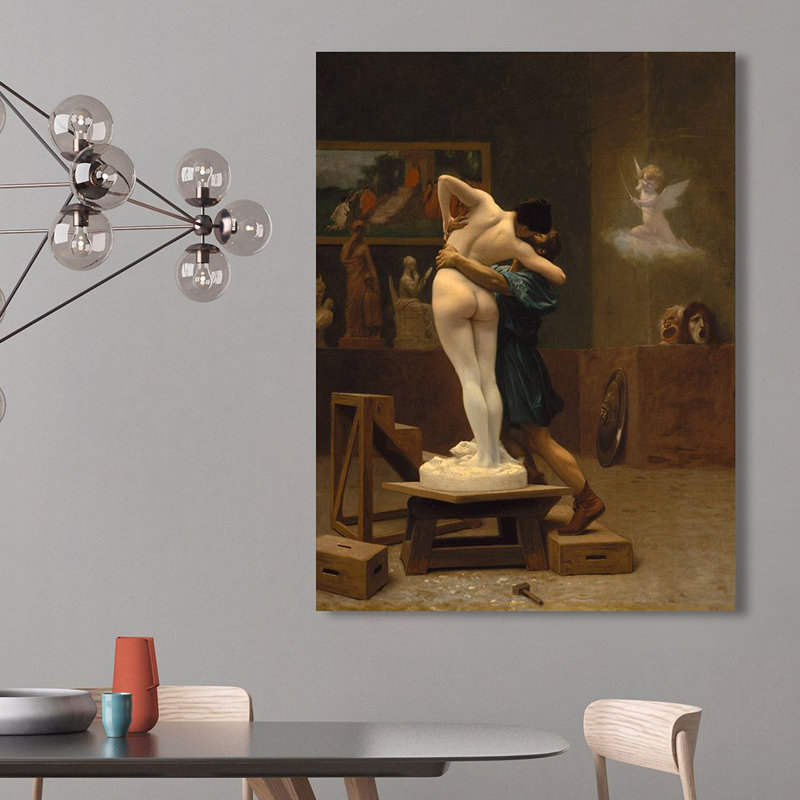 Pygmalion And Galatea by Jean-Leon Gerome - Art Prints on Canvas, 70cm H x 50cm W x 4cm D