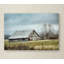 « an old gray grange », reproduction de photo sur toile tendue-31386315