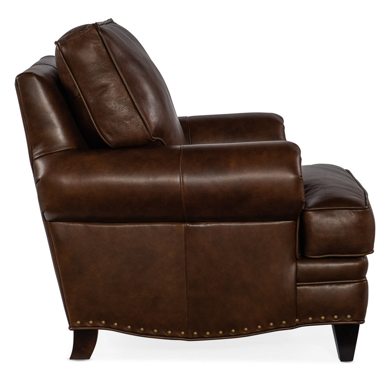 Fauteuil en cuir véritable Carrado, Cuir véritable nuage alpin