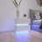 High Glossy 2 Drawers Bedside Table With RGB Led Light Nightstand With Bluetooth Control