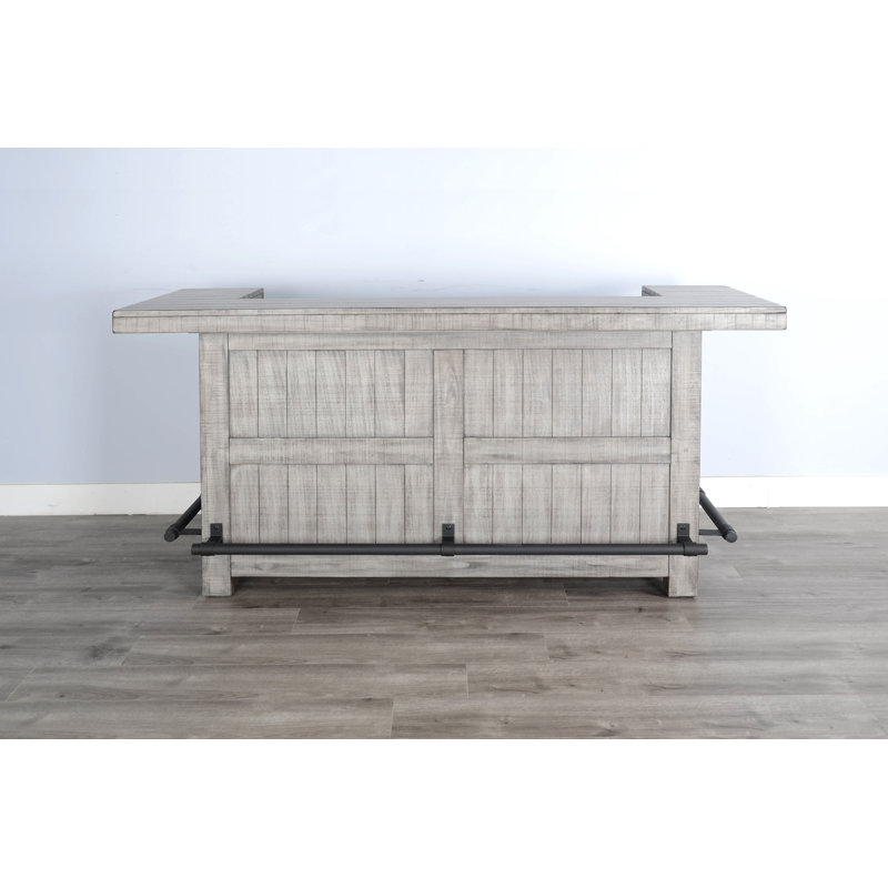 Gridley 80'' Home Bar, Alpine Gray