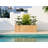 Barros Solid Cedar Rectangular Planter Box with Drainage Holes-2089439587-2088857656
