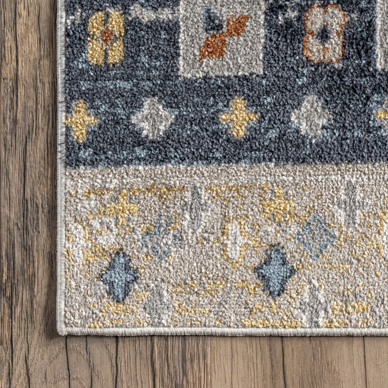 Shannon SpinClean Machine Washable Geometric Tribal Area Rug, Rectangle 5' x 8'