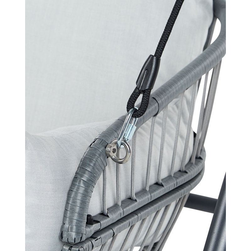 Patio Swing FIASTRA Metal , Light Grey 