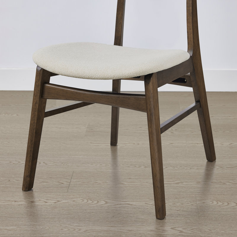 Upholstered Side Chair, Walnut