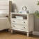 Amberlyn 27.2'' H Traditional  2-Drawer Nightstand with Built-In Outlets and Solid Wood Legs and Open Shelve