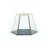 Artesà 2 piece Serveware Set with Glass Serving Cloche and Cake Stand 