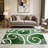Green Swirl area rugs for Living Room, Soft and Comfortable, Suitable for all seasons, easy to maintain, machine washable Indoor floor mat, Under Table Farmhouse suitable for Bedroom, Dining Room, Study, Patio, Balcony, Home Decor-1721616162