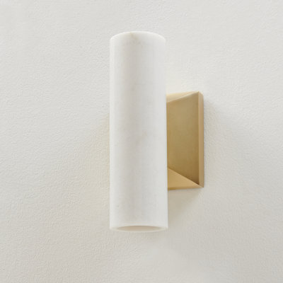 Monolith Wall Sconce — White Marble