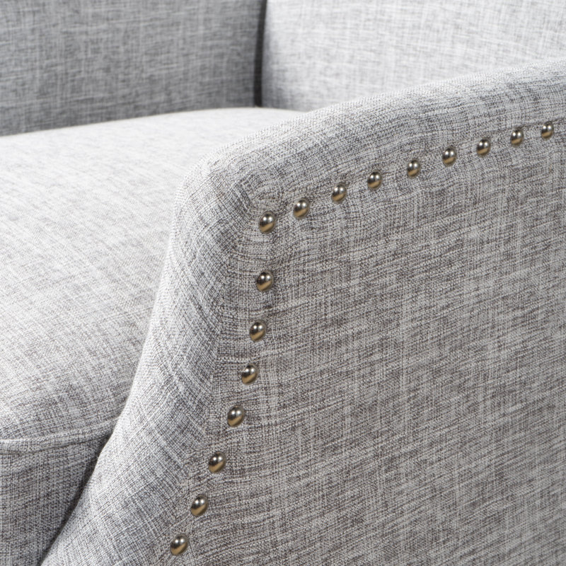 Fauteuil inclinable manuel Yedda, Tweed gris clair