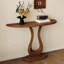 Console en bois massif brun noisette-1849238803
