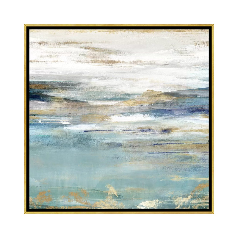 Était un transparent II par Isabelle Z - reproduction d'art, Pas de tapis, H 18 po x l 18 po x 1,5 po, Toile encadrée d'or