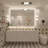 Molly Frameless LED Front Light and Backlit 3 Colors Dimmable Anti-Fog Wall Bathroom Vanity Mirror-465619243-462897942