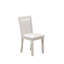 Ensemble de table de salle à manger moderne 7 pièces Dwann - une table en bois avec 6 chaises - fini lin brossé blanc-2034001500