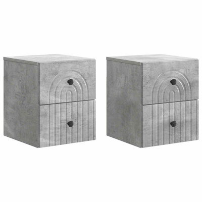 33cm W Manufactured Wood Bedside Table